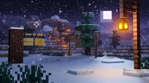Minecraft Soothing Scenes – Relaxing Falling Snow