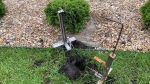 Поймали крота на кротоловку из нержавейки Талпер