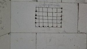 врезка электрощита в газоблок с помощью электролобзика