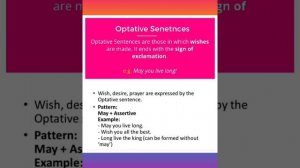 RECAPITULATION OF TYPES OF SENTENCES WITH EXAMPLES AND EXERCISES (PART- VI).