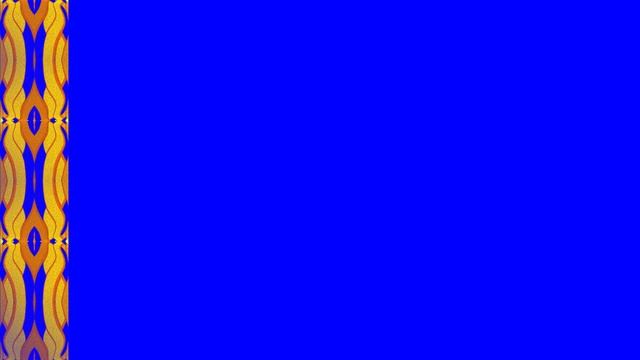 Футаж HD. Золотые узоры. Вертикальный бордюр. На хромакее смотреть онлайн