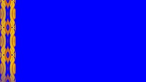 Футаж HD. Золотые узоры. Вертикальный бордюр. На  хромакее