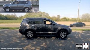 Mitsubishi Outlander II vs Outlander III - 4x4 test on rollers