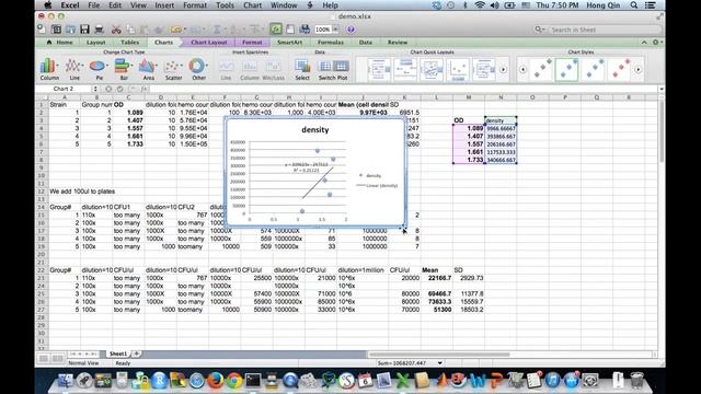 Excel, mean, standard deviation, scatter plots, trend lines смотреть онлайн