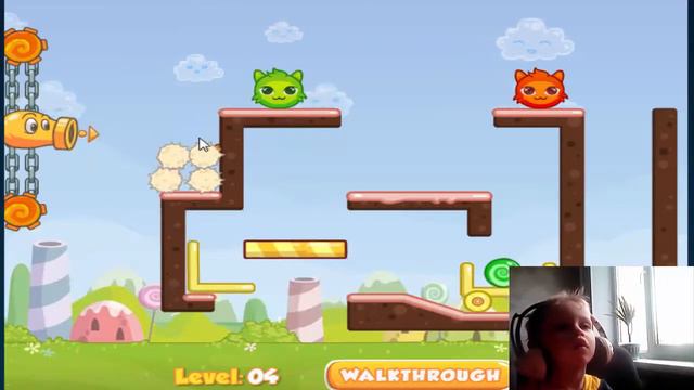 Видео для детей.Пушка против красного и зеленого монстрика часть 2ая смотреть онлайн