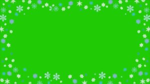 Снежинки новогодний футаж рамка хромакей без логотипов