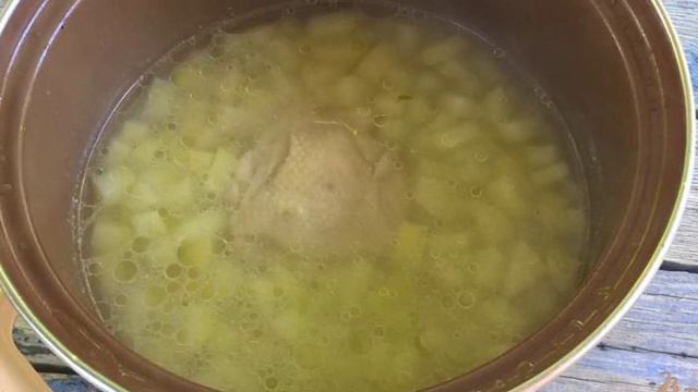 Окрошка с тремя видами мяса