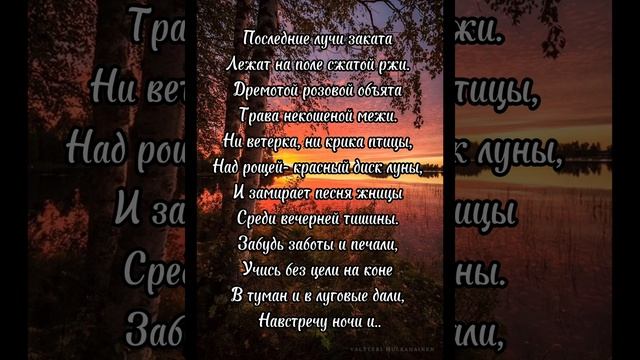 Стихотворение Александра Блока «Летний вечер»