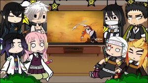 Hashiras React to Tomioka as Sasuke || Tiktok || Gacha react
