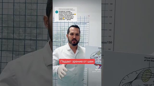 Падает зрение от проблем с шеей, лечим.