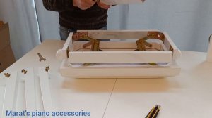 Piano bench unboxing. Банкетки для пианино с регулировкой по высоте, распаковка и сборка.