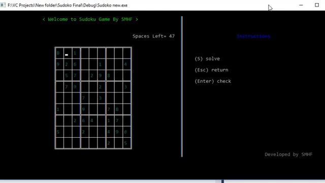 Sudoku Game With C++ ,using 2-D array,filling,functions and conditional statements. смотреть онлайн