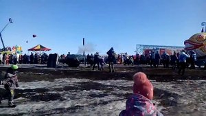 Начало Масленицы в новотырышкино Алтайский край