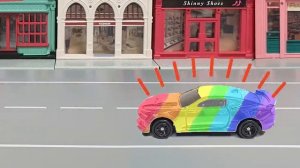 Видео про ограбление в игрушечном городе с машинками и полицейской погоней. Мультик про машинки