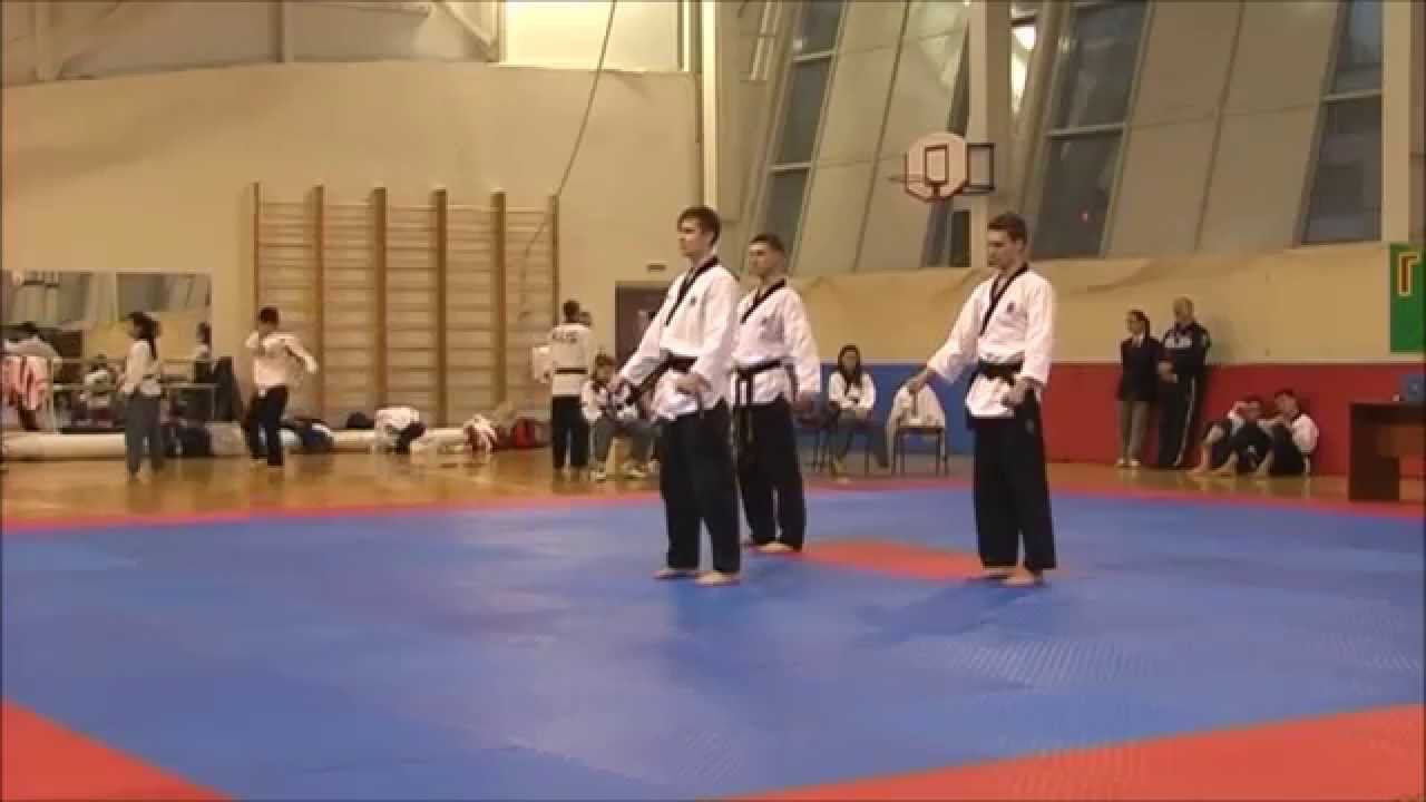 Taekwondo WTF. Чемпионат Москвы по Пумсэ. 01.03.2015. Тройки.