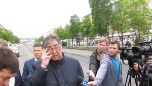 Аман Тулеев оценил ход работ на проспекте Курако