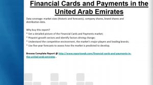 Financial Cards and Payments in the United Arab Emirates