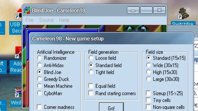Cameleon, 1998 г., PC (Windows). Геймплей логической игрушки.