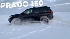 Toyota Prado Дизель на снегу , Что может новый PRADO зимой???