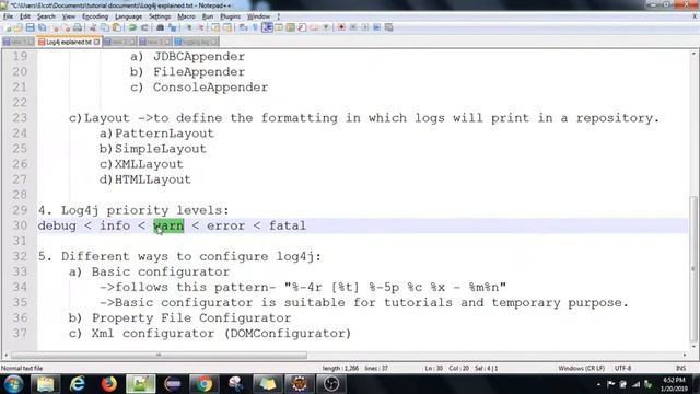 Must Know JAVA concepts | Selenium Automation | PART - 5 | Log4j | Indepth & Complete tutorial