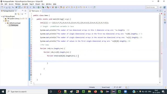Java for Testers - Part 86 - Using for loop with a Three Dimensional Array