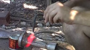 Пайка латунью пропановой горелкой. Ремонт сеточки для соковыжималки #ремонт