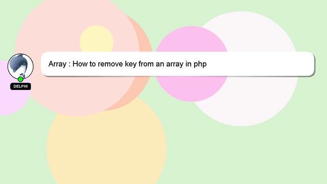 Array : How to remove key from an array in php – смотреть онлайн видео ...