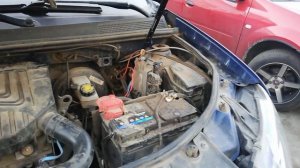 Renault Logan 2 газовый упор капота от ваз 2111