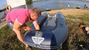 Качаем лодку .Насос электрический STERMAY HT417B