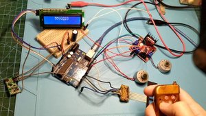 Ардуино пульт 433мГц управление двумя моторами