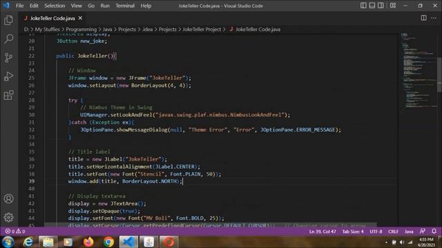 How To Create Joke Generator Project In Java | Random Joke Generator | Java, Swing & JokeAPI смотреть онлайн