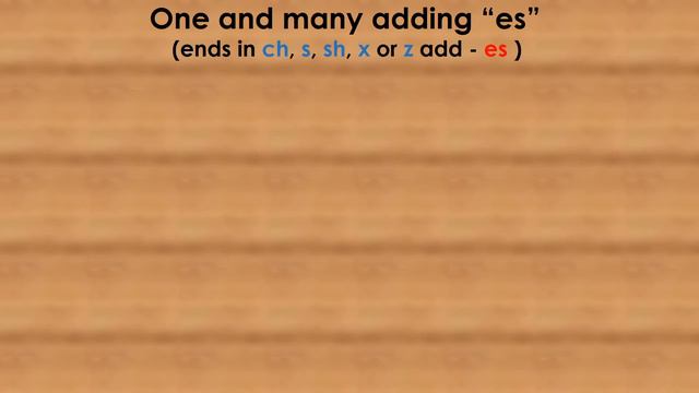 Plurals with "s" & "es" - for Primary and Nursery kids