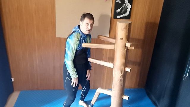 Технический комплекс рукопашного боя прикладного направления  на манекене Мук Ян Джонг - 3 часть.