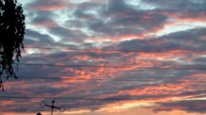 Закат над посёлком.