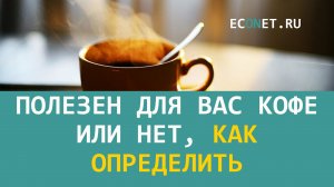 Полезен кофе или нет, как определить