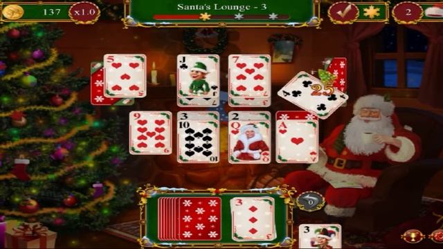Santa's Christmas Solitaire - Fun game for kids смотреть онлайн