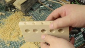 Круглые палочки из квадратной рейки. Оригинальный способ.