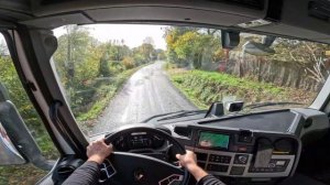4K Pov Truck Driving I  narrow roads I Renault T 520