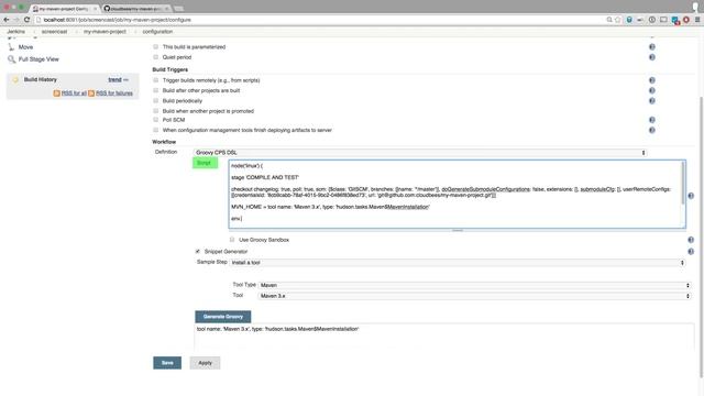 Jenkins Workflow Screencast