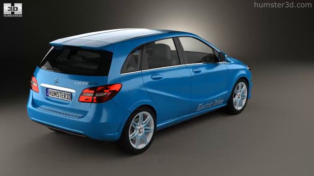 Mercedes-Benz B-class (W242) Electric Drive 2014 By 3D Model Store Humster3D.com
