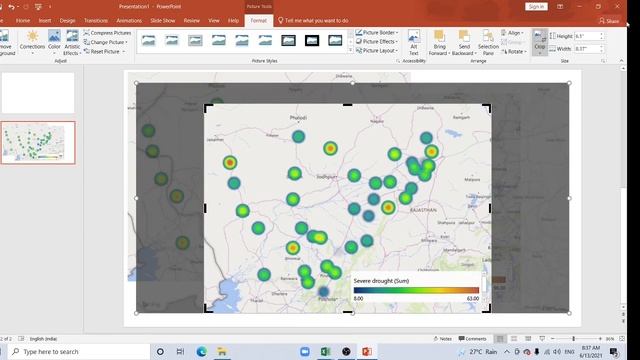 Heat map using Excel 3D Power Map
