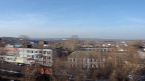 уфа вид с высоты на черниковку тэц и промзону 2 11 2023. самый теплый день в ноябре т + 13 солнечно