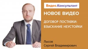 Договор поставки товара: что нужно знать о взыскании неустойки | Смотрите на Видео.Консультант