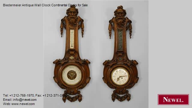 Biedermeier Antique Wall Clock Continental Clocks for Sale смотреть онлайн