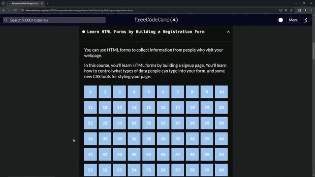 Learn HTML Forms by Building a Registration Form - Step 65
