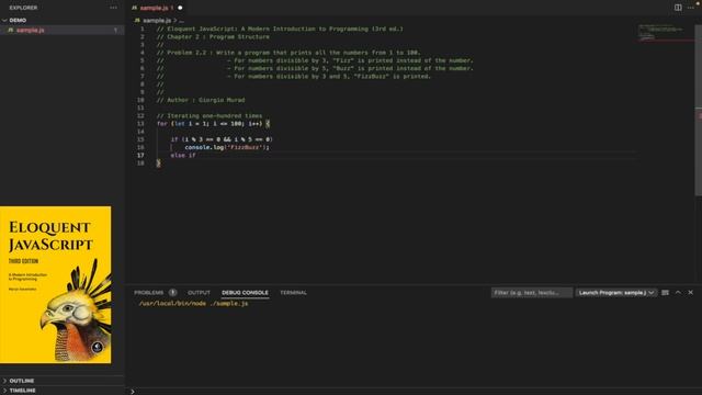 Eloquent JavaScript Problem 2.2