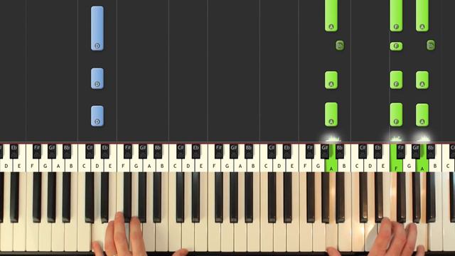 Pirates Of The Caribbean - He's a Pirate - Piano Tutorial Easy VERY SLOW - How To Play (Synthesia) смотреть онлайн