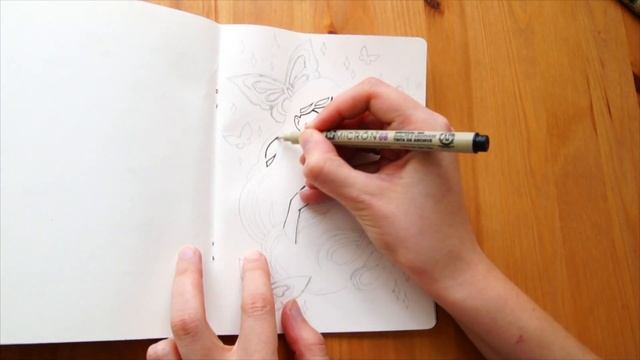 Оранжевое лето // Линеры PIGMA MICRON, маркер ecoline, макетный нож смотреть онлайн