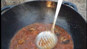 Морской плов из свежих морепродуктов. Плов из рапанов и мидий.