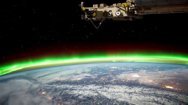 Вид на планету Земля ночью с МКС (HD 720p видео) смотреть онлайн